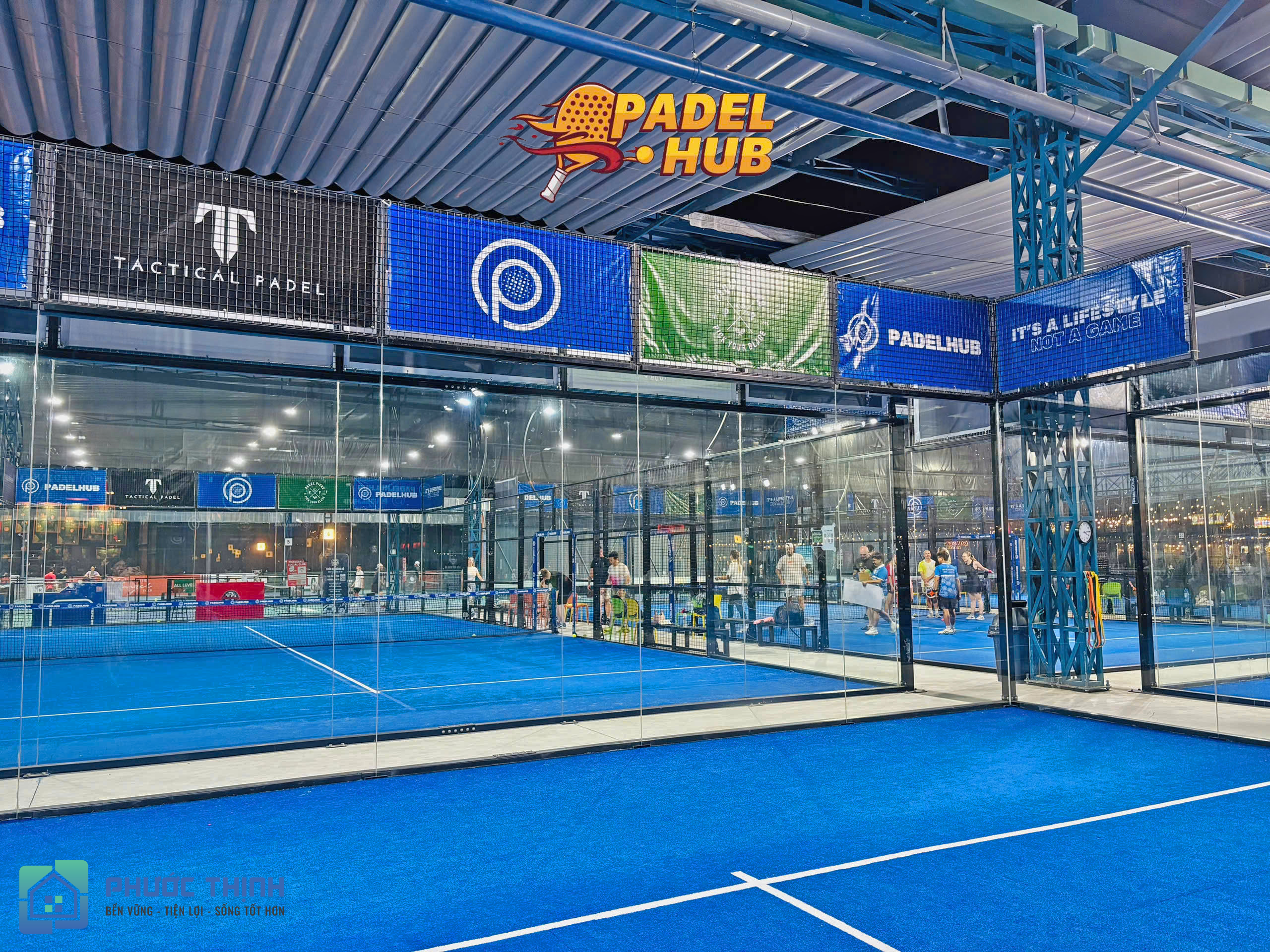Thi công sân Padel